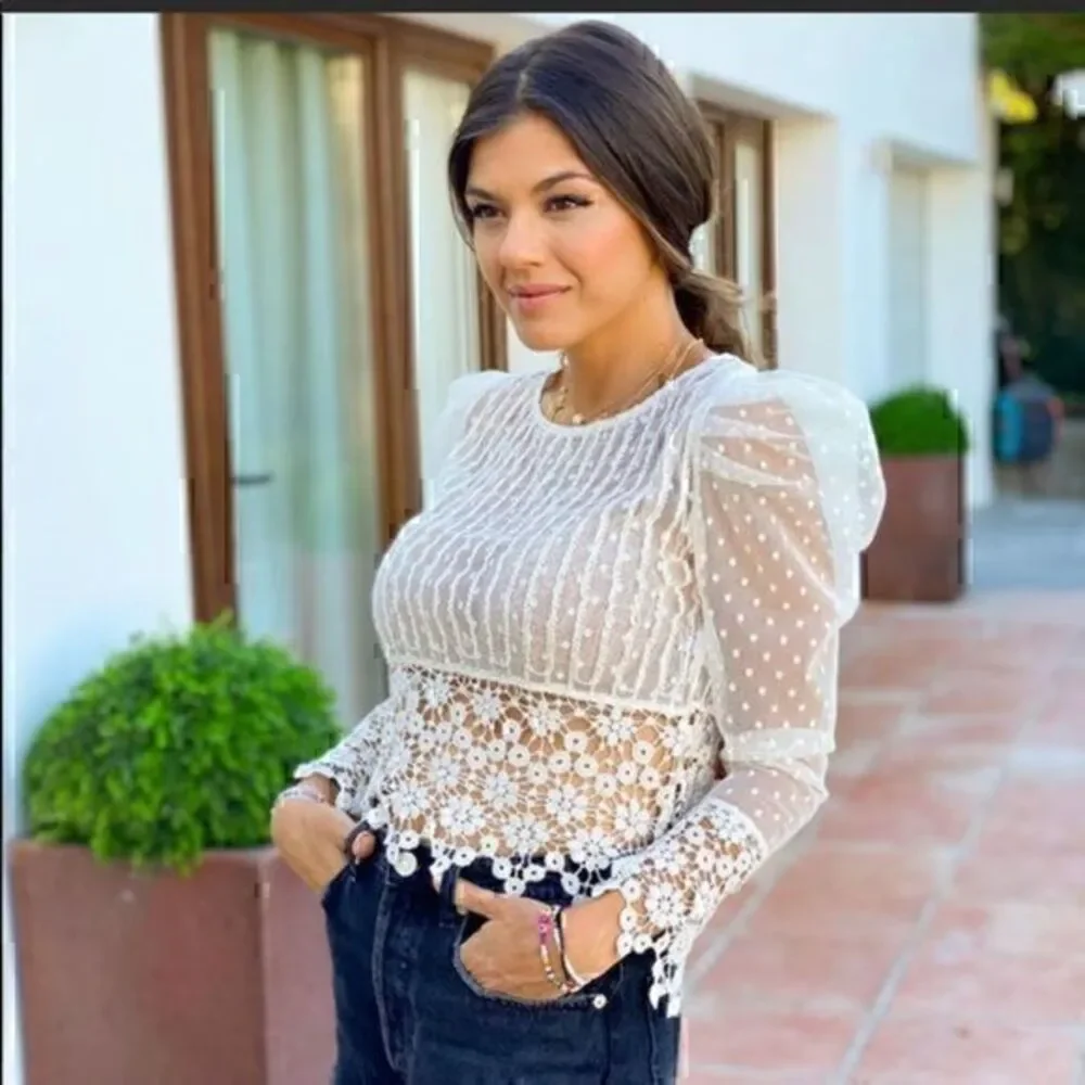 ZARA DOTTED MESH TOP 9853/101